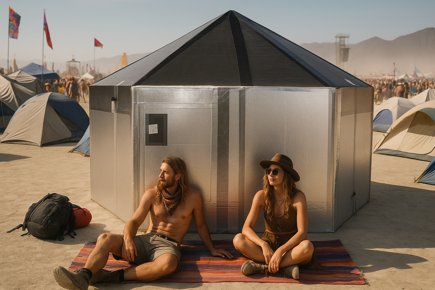 OSS Hybrid Hexayurt (H10 Rental)